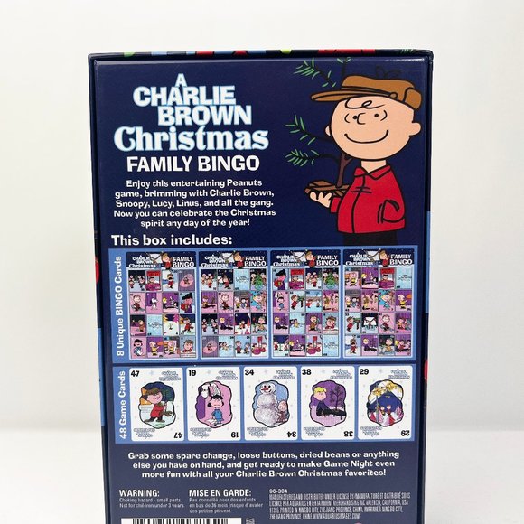 A Charlie Brown Christmas Family Bingo Game Night Friend up to 8 players (used) - Picture 3 of 6